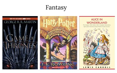 Fantasy fiction examples