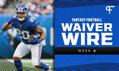 Fantasy football week 6 waiver wire pickups. Find out who are the best fantasy football pickups and breakout candidates for Week 6. Bleacher Report offers expert analysis and tips for your team. 