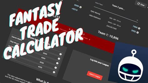 The NFL Fantasy Trade Calculator and How It Works. The NFL Fantasy Trade Calculator is a system of applications such as Yahoo! or the official NFL, where the winner of the transfers made in the season is calculated. Now, how do you calculate it? Players are assigned a value according to projections, ranking, etc., and in this way you can see if .... 