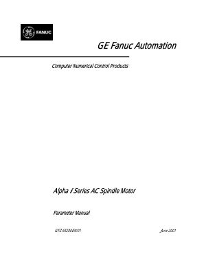 Fanuc alpha spindle motor parameters manual. - The users manual for human body chinese edition.