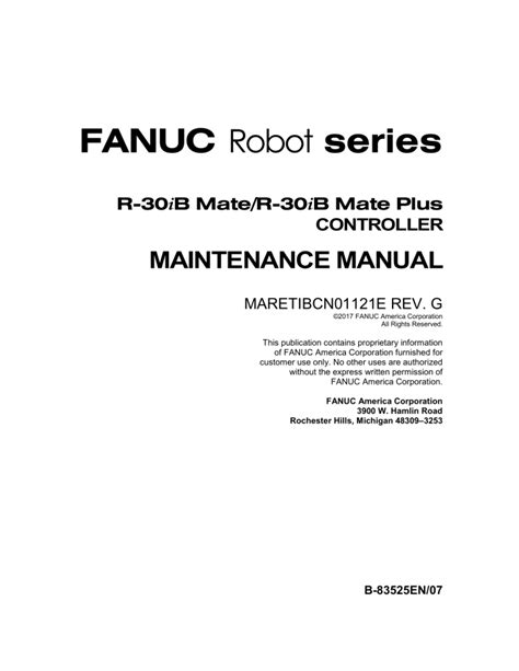 Fanuc robot series r 30ib controller maintenace manual. - Fallout new vegas führer officiel francais.