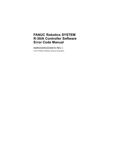 Fanuc robotics r 30ia error code manual. - How we re going about it by melinda dooly.