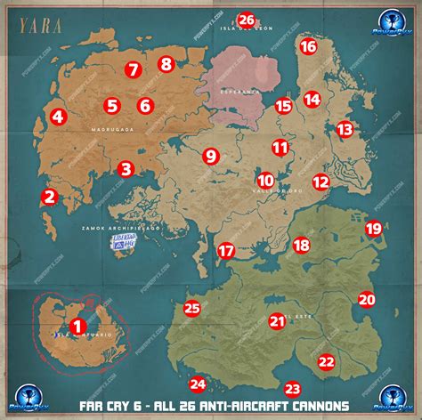 Far Cry 6 All Anti-Aircraft Cannons & Depleted Uranium Locations