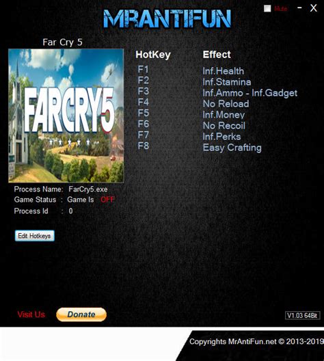 Far cry 5 trainer mrantifun.  I am using version 1.  Nothing works Dude, this Trainer ...