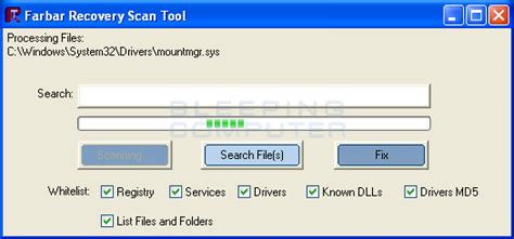 Farbar recovery scan tool. Farbar Recovery Scan Tool, or FRST, is a portable application designed to run on Windows XP, Windows Vista, Windows 7, Windows 8, and Windows 10 in normal or safe mode to diagnose malware issues. 