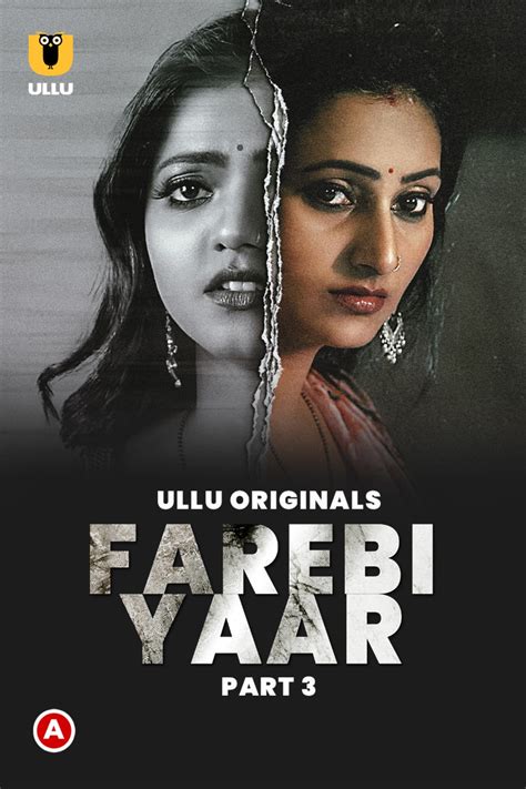 Farebi Yaar (Part 1) is an Ullu original drama web series directed by Y. Ojha and produced under Ullu Digital Private Limited.It stars Ashraf, Bharti, Jayshree, Shuman, and Shakespeare. Farebi Yaar (Part 1) premiered on 3 February 2023 on Ullu App.Nazar se door kahan hai hum, Pyaar mein mazboor kahan hain hum, Unhe dhoondhte hai hum har roz,. 