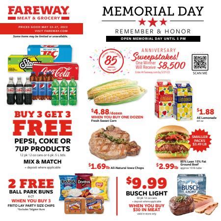 104 E 8th St. Spencer, IA 51301. (712) 262-8693. Visit Store Website. Change Location.. Fareway ad independence iowa