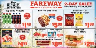 Find all Fareway shops in Owatonna MN. Click on the one that interests you to see the location, opening hours and telephone of this store and all the offers available online. Also, browse the latest Fareway catalogue in Owatonna MN " Fareway monthly " valid from from 4/9 to until 30/9 and start saving now!. 