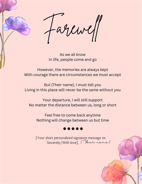 These are the best examples of Farewell Retirement poems written by international poets. I Remember that Farewell Night Listless on plate waited the farewell cake, So did most colleagues— eagerly to leave, 'Pon vouching polite words, bulk of them fake, I still recall.... 