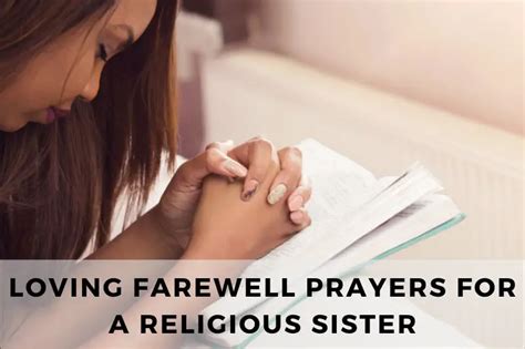 Farewell prayer for a religious sister. .  ...