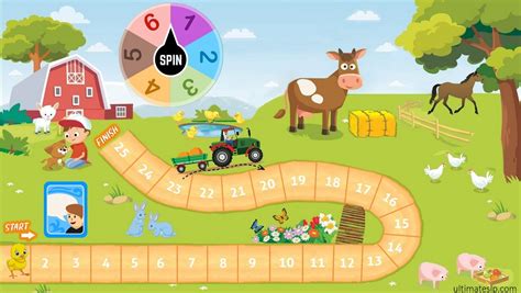 Farm Board Game with Card Decks Ultimate SLP