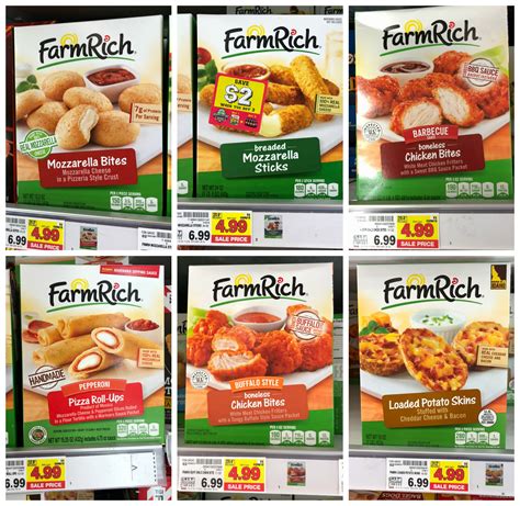 Farm rich. Shop for Farm Rich® Breaded Mozzarella Sticks (45 ct / 52 oz) at Kroger. Find quality frozen products to add to your Shopping List or order online for Delivery or Pickup. 