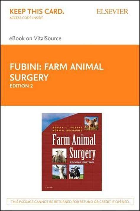 Read Farm Animal Surgery By Susan L Fubini