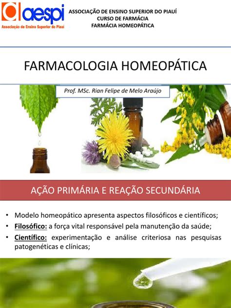 Farmacologia Homeopática - SlideShare