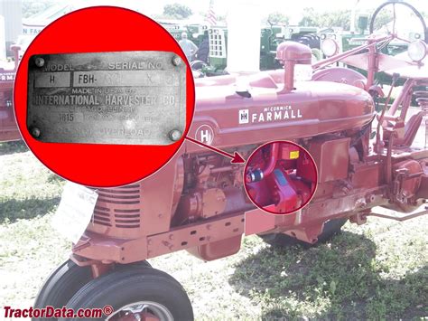 Farmall h serial numbers. Farmall Super H tractor overview ... Super H Serial Numbers: Location: Left side of clutch housing: photo of Super H serial number: 1953: 501: 1954: 