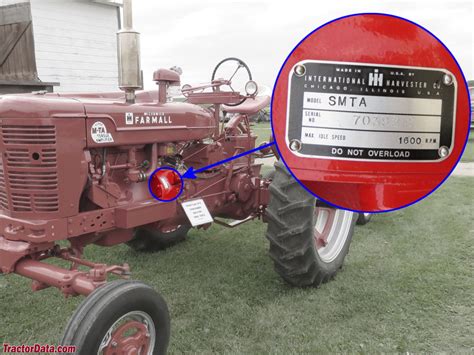 Serial Number List -- Farmall Works -- 1926-1971 Suffix Letter Code -- Tractors, Dec. 21, 1944. 