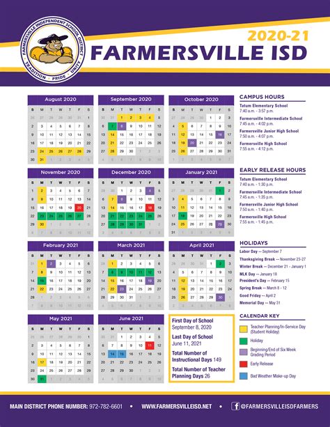 Farmersville Isd Calendar