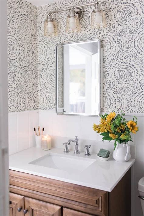 Farmhouse Bathroom Wallpaper Wayfair