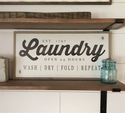 Farmhouse Laundry Room Wooden Sign Party Door …