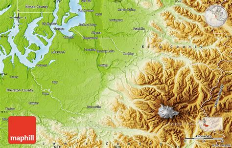 Farnsworth Lake Topo Map in Pierce County, Washington