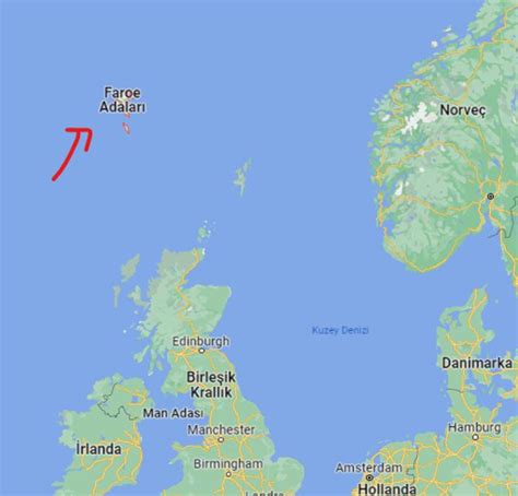 Faroe adaları harita