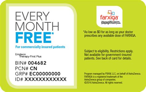 Print Out Your Farxiga Savingsrx Card And Bring It To Your Pharmacy. Use It To Start Saving On Your Next Prescription Fill. Eligible patients pay no more than $0 per 30-day supply, maximum savings of $346 per 30-day supply. Offer valid for up to a total of 12 monthly refills. Prices for 30 tablets of Farxiga 5mg is from $300.00–$310.00. Also .... 