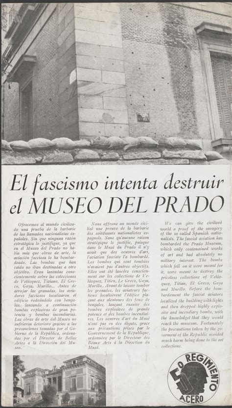 Fascismo intenta destruir el museo del prado. - Verso e reverso do perfil urbano de fortaleza, 1945-1960.