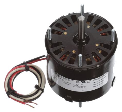 D494 1/20 hp 1050 RPM, 3.0/1.6 amps, 115/230 Volts 60hz. Refrigeration Fan Motor Shaft: 3/8" x 3 1/8" Rotation = CWSE Includes to 1/2" shaft bushing Sleeve bearings Length Less 4" 1 Year Manufacture Warranty. Application Information: Motor. Shaded pole Open ventilation-self cooled. Mechanically reversible. Diameter with adapter convert diameter. Weld nuts on a 3.5" bolt center for stud mount ...