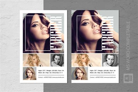 Fashion Modeling Comp Card Template pertaining to Free Model Comp Card Template Great Sample