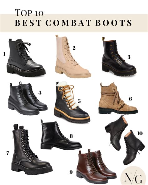 Fashion combat boots. Jan 6, 2021 · Combat Boots Fashion Dos and Don’ts. When wearing a pair of combat boots, there are only a few things we don’t recommend doing. • When wearing a total black outfit, especially if you are wearing black, … 