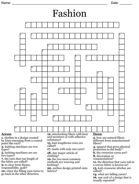 Fashion designer geoffrey nyt crossword. In the world of fashion, staying ahead of the latest trends can be a challenge. With so many options available, it can be overwhelming to find unique styles and designs that truly ... 
