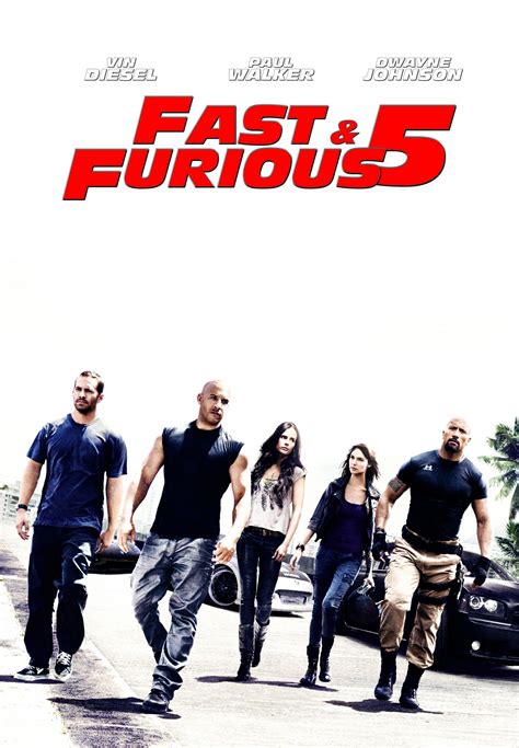 Fast 5 movie. Officially, Fast Five stars Vin Diesel, Paul Walker, Jordana Brewster, Chris "Ludacris" Bridges, Tyrese Gibson, and Dwayne "The Rock" Johnson. To check out the synopsis, hit the jump. To check out ... 
