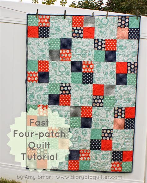 Fast Four Patch Quilt Tutorial 4 Patch Quilt Block Patterns 4 Patch