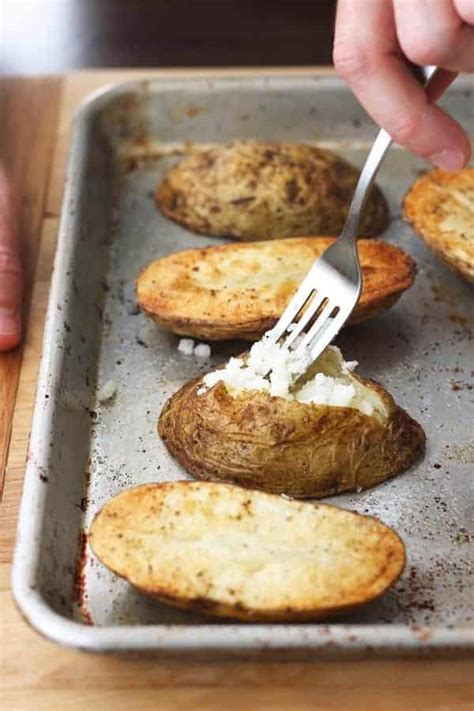Fast baked potato. Learn how to make a baked potato in the oven with high heat and no foil for a crispy skin and fluffy interior. Find tips for … 