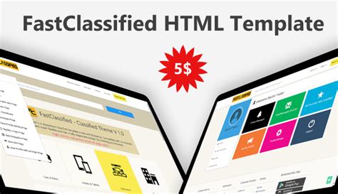 FastClassified Classified HTML, CSS and JavaScript Template