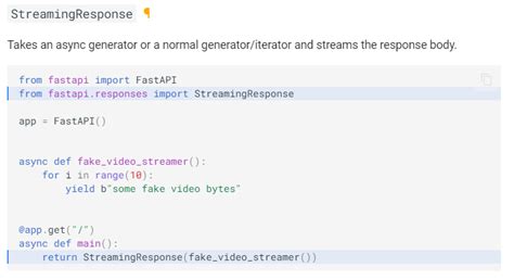 Fastapi streaming response llm