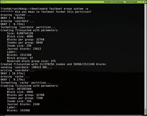 Fastboot erase userdata device is locked.  Flash all partitions at once: fastboot...