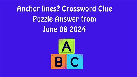 Fasten by anchor - crossword puzzle clues & answers