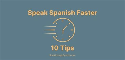 Faster spanish. Oct 9, 2021 · Updated: October 9, 2021. When you speak Spanish more quickly, you sound more like a native-speaker, and can have more genuine conversations. You don't have to be an expert at Spanish to start speaking quickly. Just learn some simple techniques, like blending words... 