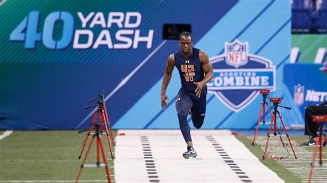 Fastest forty yard dash. Mar 2, 2023 · Calijah Kancey had a 4.67 official time in the 40-yard dash, the fastest time by a defensive tackle at the combine since 2006, when ESPN Stats & Information began tracking the event. 