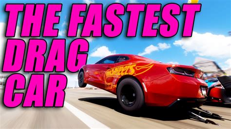 Fastest forza horizon 5 drag car. McLaren F1 GT. Rimac Concept 2. Jesko. Ford Supervan 3. Dodge Dart. BMW X5 Forza Edition. Those are the current Quickest, almost in order of drag times at Festival. There are dozens that are in the mix at the 13-14 second times. Like the Mosler, Ultima, barnfind Jaguar, Venom, Mustang RTR. 