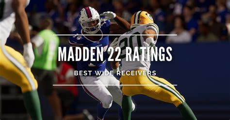 List of the Best Wide Receivers on Madden 24. Top 5 Wide Receivers Madden NFL Ratings Over the Years. ... #22 WR | Saints. 77: 82: 2,476: 78. Darius Slayton #86 WR ... . 