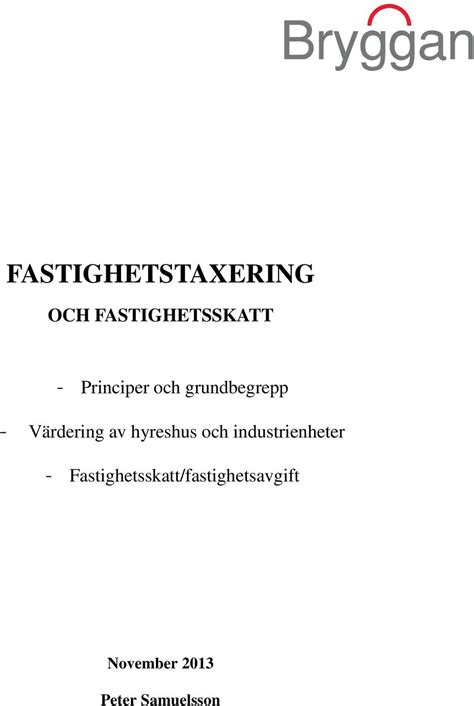 Fastighetsskatt hyreshus