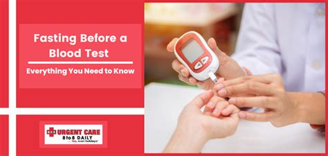 Fasting for Blood Work What to Know