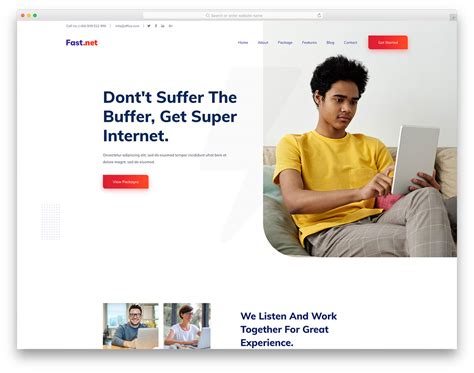 Fastnet Free Internet Service Provider Website Template 2021 Colorlib