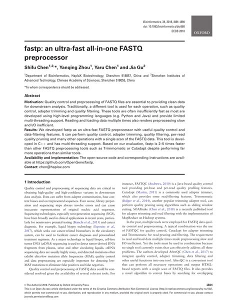 Fastp conda.  fastp is designed to provide ultrafast all-in-one preproc...