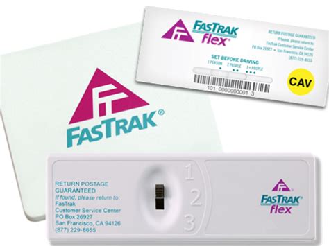 FasTrak Flex Set the switch to match the number of people in the vehicle (motorcycles should use position 3+). Learn more about how the FasTrak Flex toll tag works. FasTrak CAV Set the switch to match the number of people in the vehicle. Solo drivers will receive a 50% discount on the posted toll. Vehicles with 2+ occupants travel toll free .... 