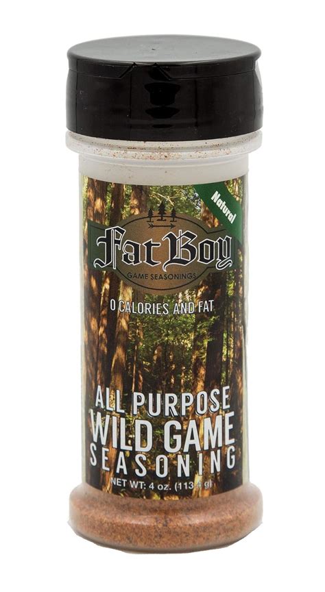 Fat Boy Game Seasonings All Purpose Natural Wild Game Seasoning