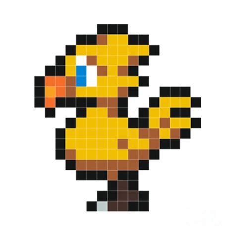 Fat Chocobo Pixel Art