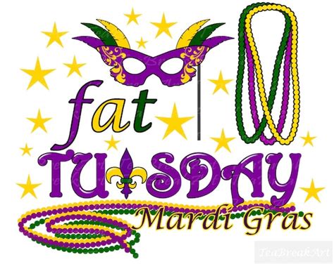 Fat Tuesday Clipart - Etsy